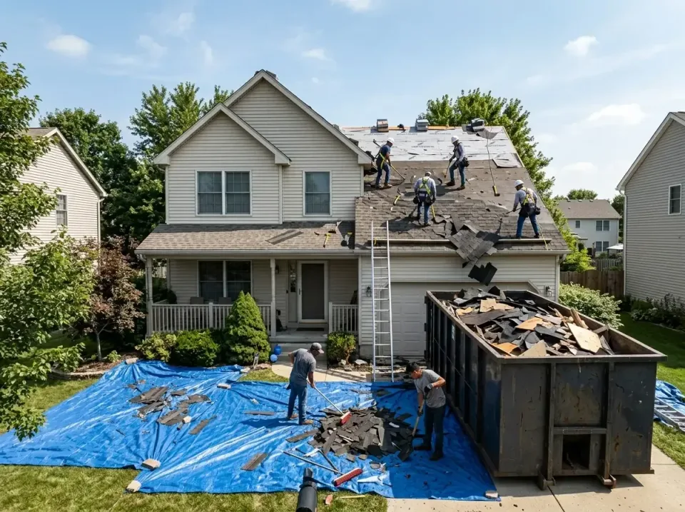 roof-replacement-debris-remova-004 — frequently asked questions, Cheapest Dumpster Rentals in Jacksonville Beach, FL